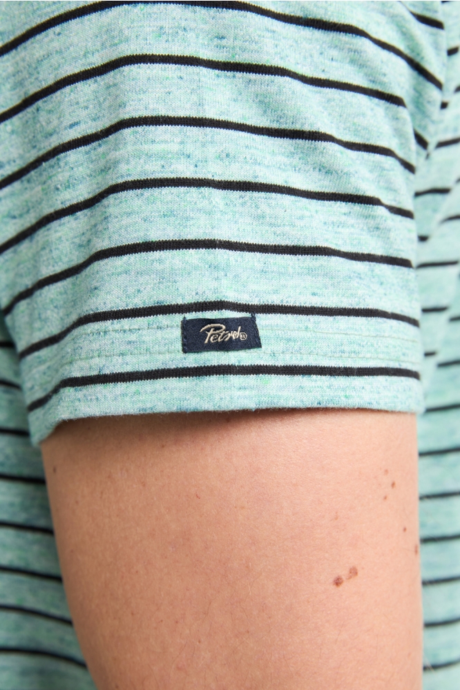STRIPED T SHIRT CROW M 3050 TSR606 5191 Pale Aqua